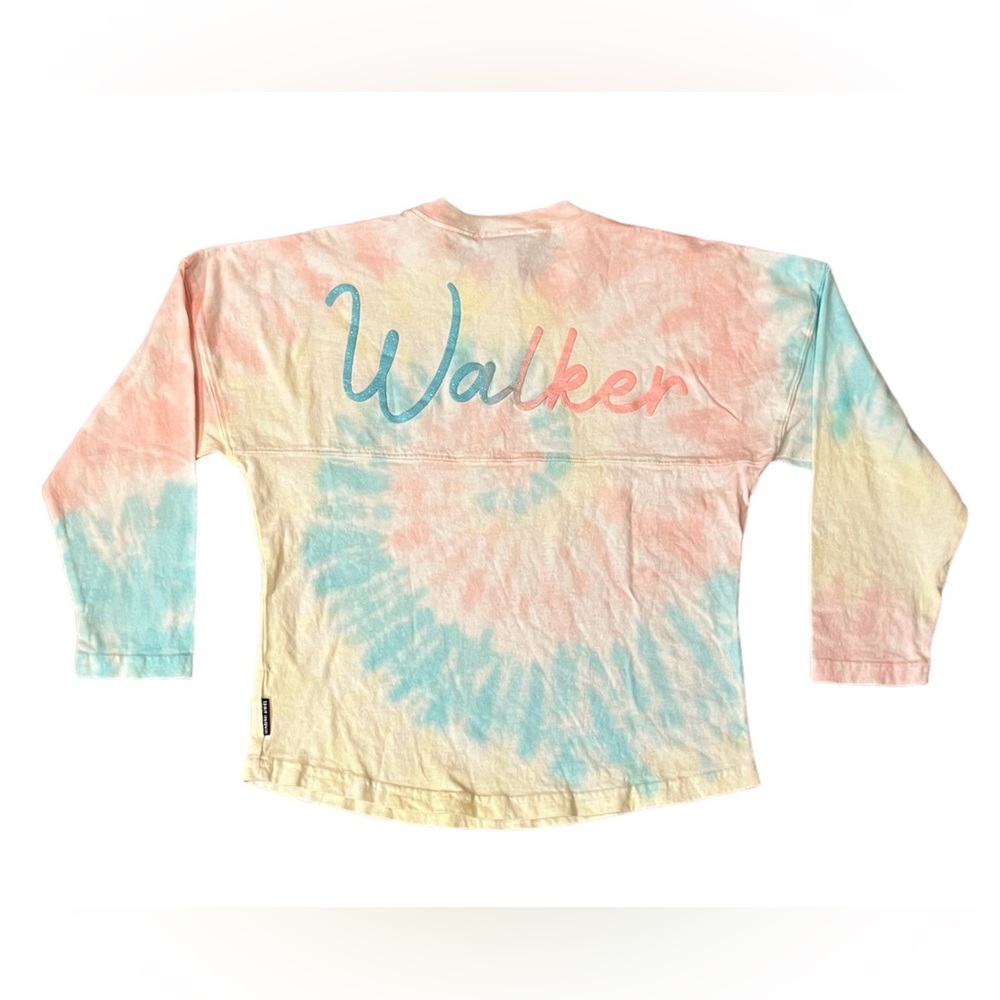 NWOT Spirit Jersey Kids Toe Dye Long Sleeve Jersey